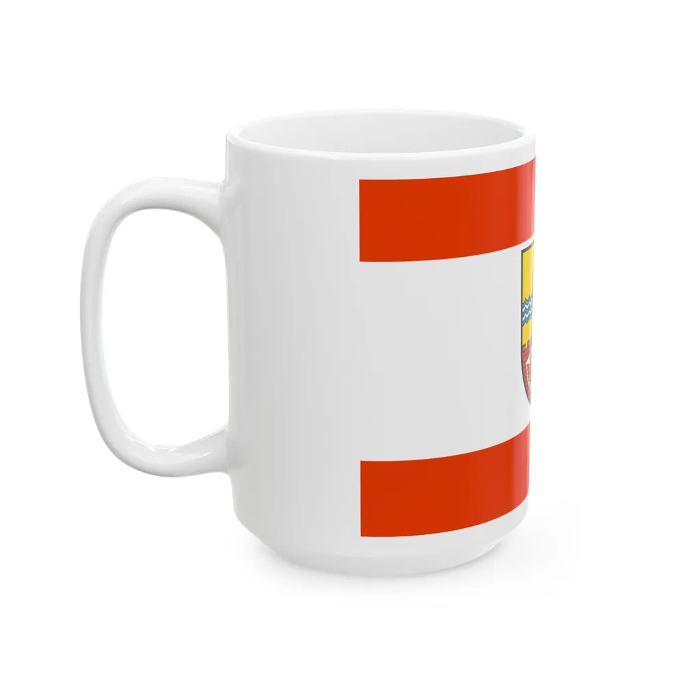 Flag of Uckermark Germany - White Coffee Mug-Go Mug Yourself