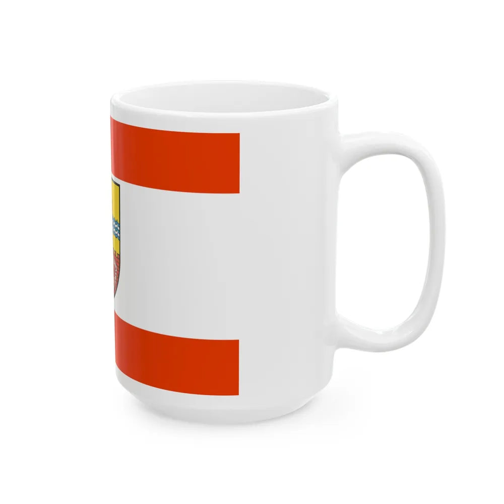 Flag of Uckermark Germany - White Coffee Mug-Go Mug Yourself