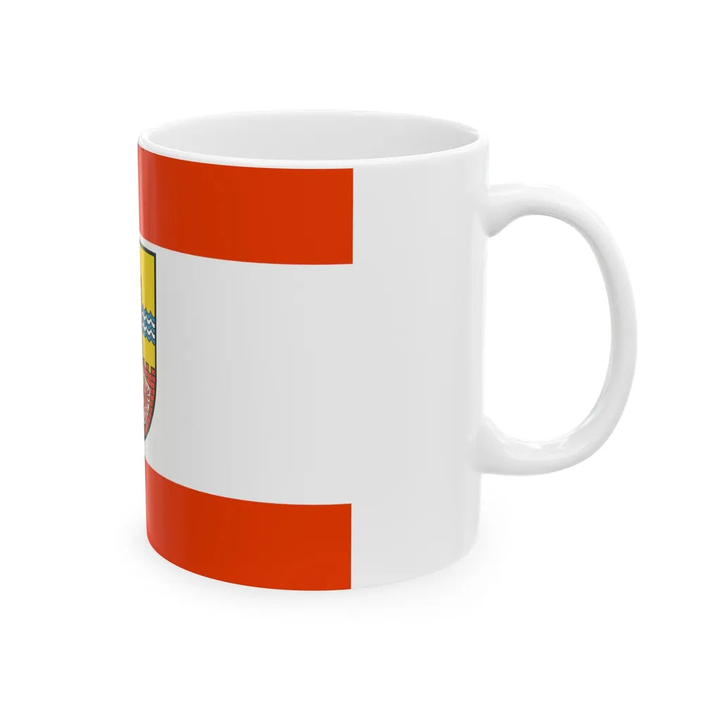 Flag of Uckermark Germany - White Coffee Mug-Go Mug Yourself