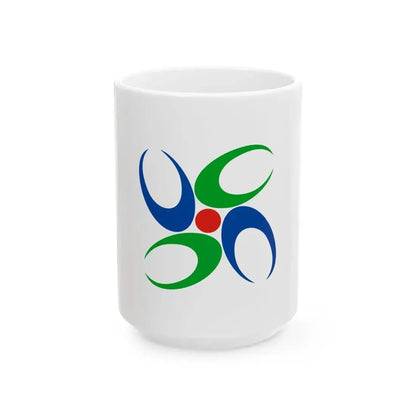 Flag of Uda Nara (Japan) White Coffee Mug 15oz - Go Mug Yourself