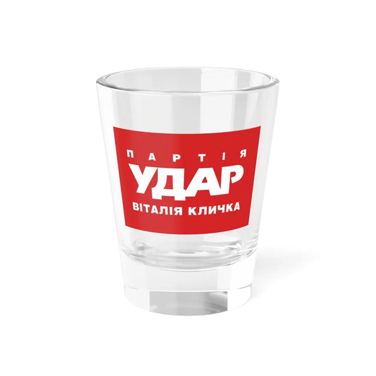 Flag of UDAR (Ukraine) Shot Glass 1.5oz 1.5oz - Go Mug Yourself
