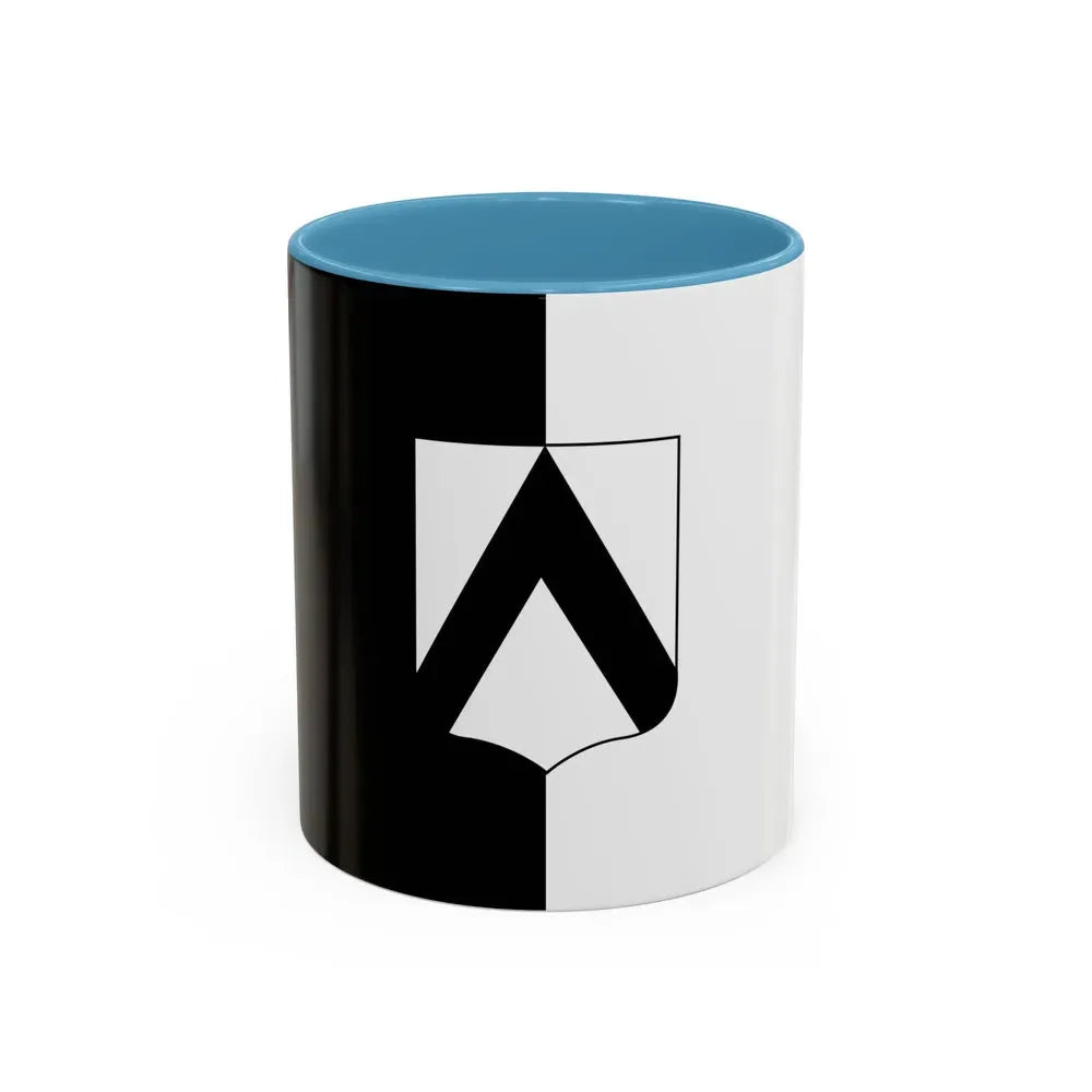 Flag of Udine Italy - Accent Coffee Mug 11oz Light Blue - Go Mug Yourself