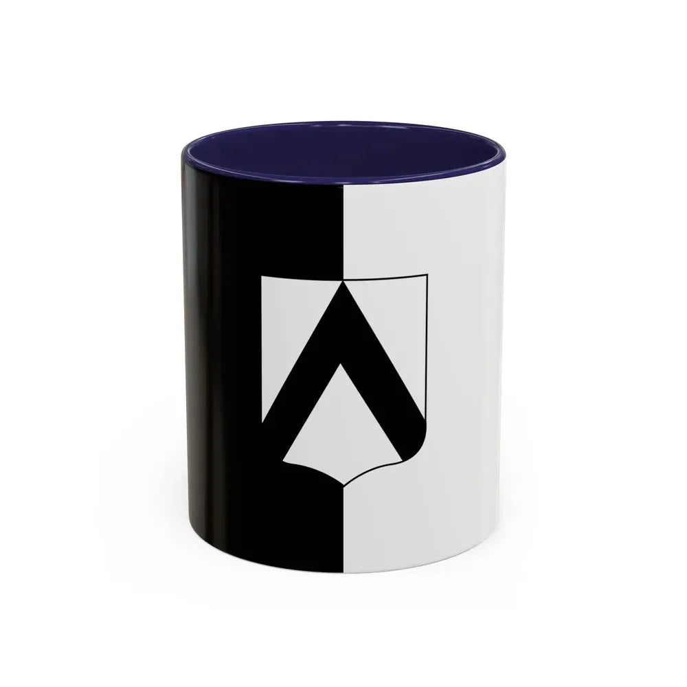 Flag of Udine Italy - Accent Coffee Mug 11oz Navy - Go Mug Yourself