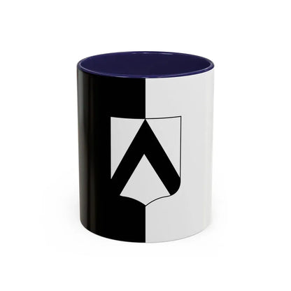 Flag of Udine Italy - Accent Coffee Mug 11oz Navy - Go Mug Yourself