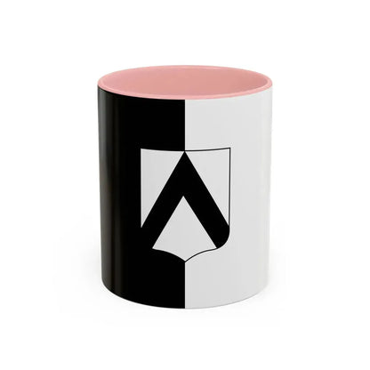 Flag of Udine Italy - Accent Coffee Mug 11oz Pink - Go Mug Yourself
