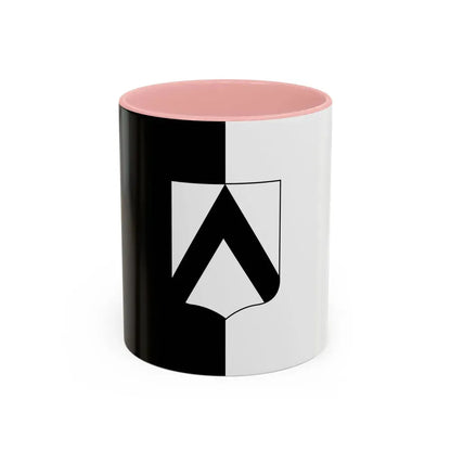 Flag of Udine Italy - Accent Coffee Mug 11oz Pink - Go Mug Yourself