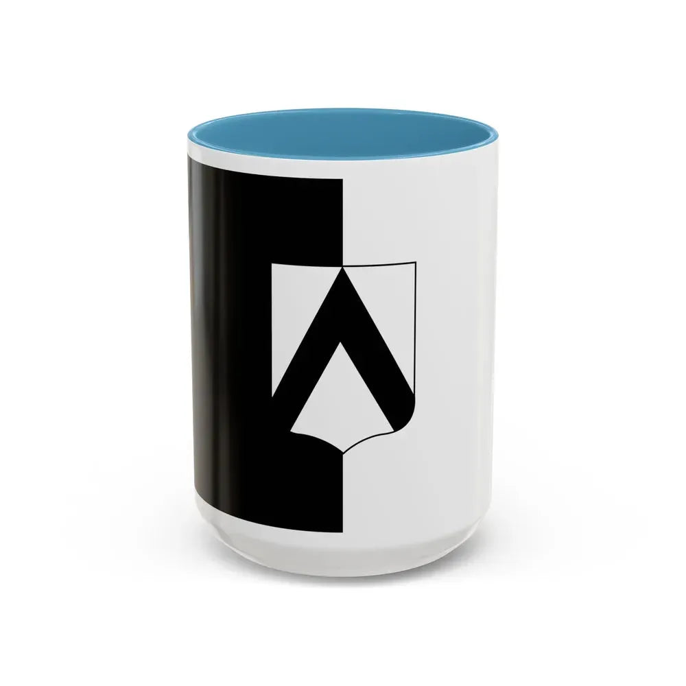 Flag of Udine Italy - Accent Coffee Mug 15oz Light Blue - Go Mug Yourself