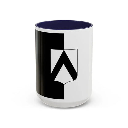 Flag of Udine Italy - Accent Coffee Mug 15oz Navy - Go Mug Yourself