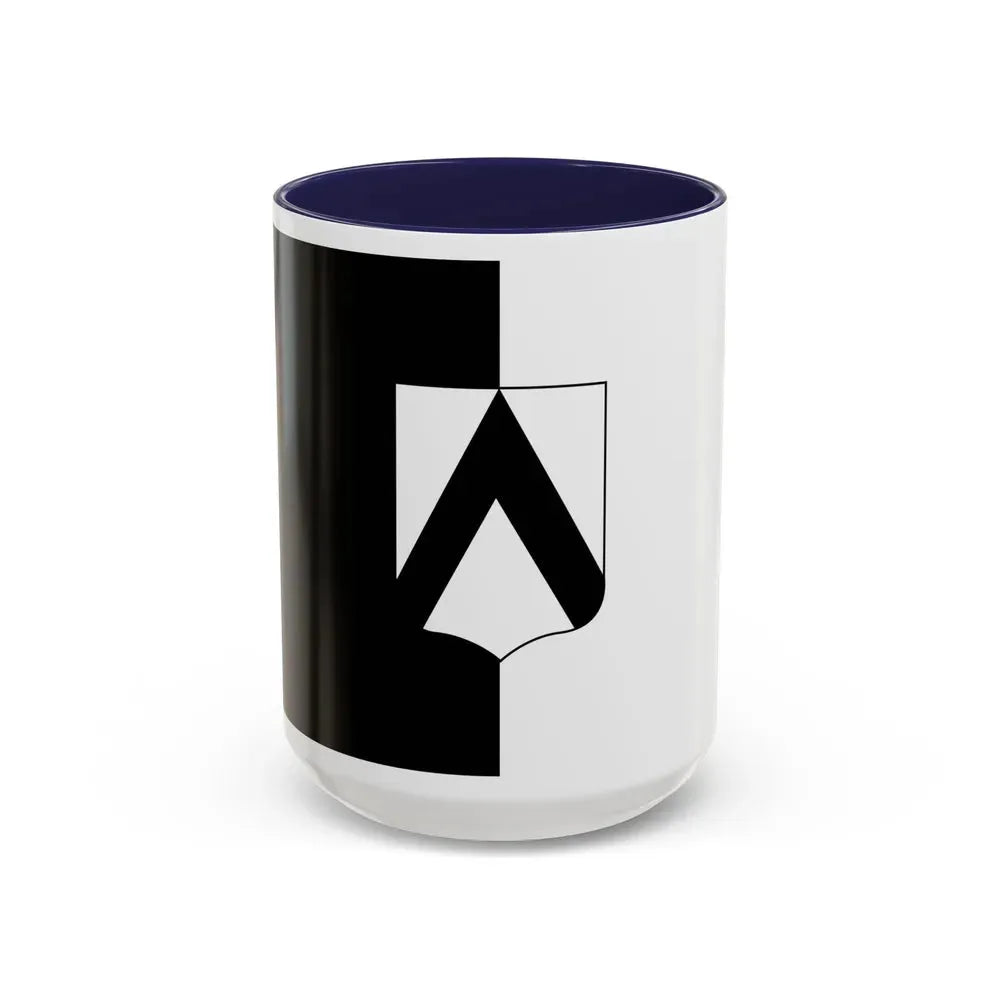 Flag of Udine Italy - Accent Coffee Mug 15oz Navy - Go Mug Yourself