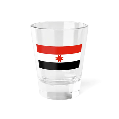 Flag of Udmurtia design 5 (Russia) Shot Glass 1.5oz 1.5oz - Go Mug Yourself