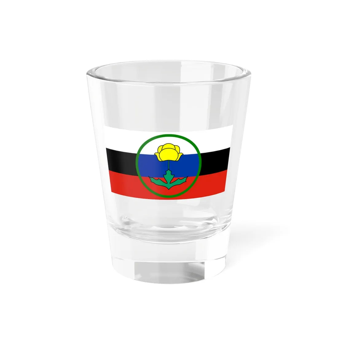 Flag of Udmurtia proposal 2 (Russia) Shot Glass 1.5oz 1.5oz - Go Mug Yourself