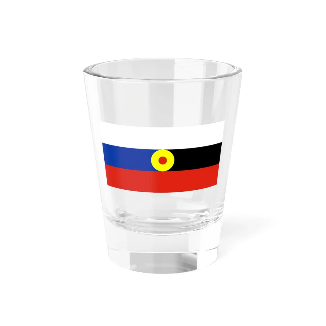 Flag of Udmurtia proposal 3 (Russia) Shot Glass 1.5oz 1.5oz - Go Mug Yourself