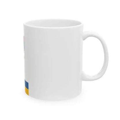 Flag of Udvari vertical (Hungary) White Coffee Mug - Go Mug Yourself