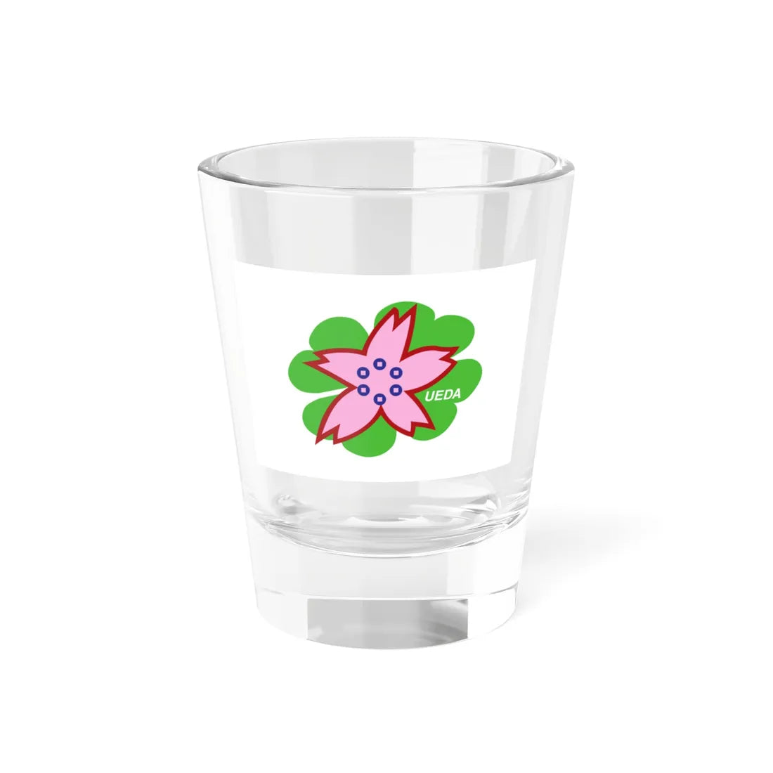 Flag of Ueda Nagano (Japan) Shot Glass 1.5oz 1.5oz - Go Mug Yourself