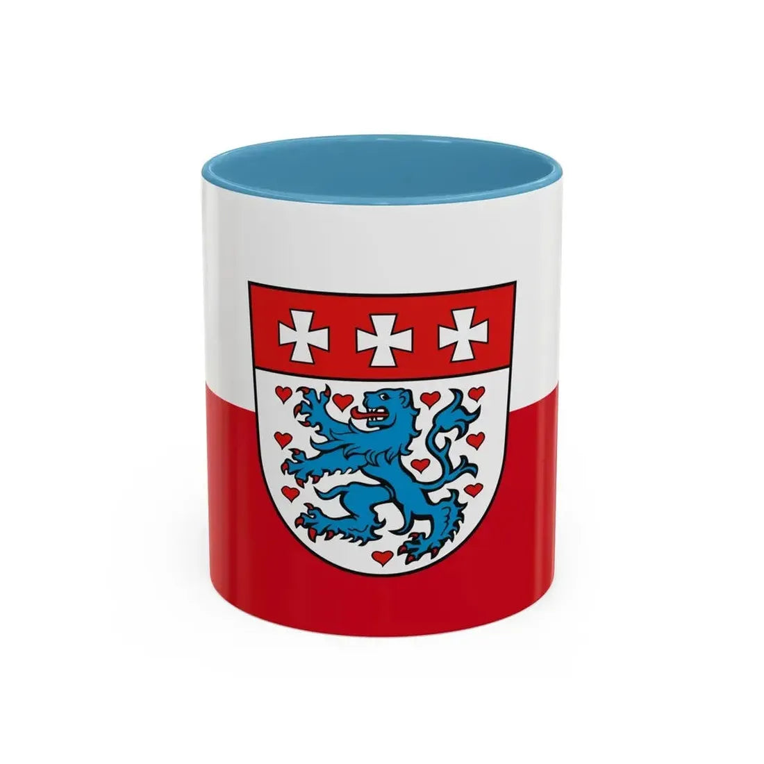 Flag of Uelzen Germany - Accent Coffee Mug 11oz Light Blue - Go Mug Yourself