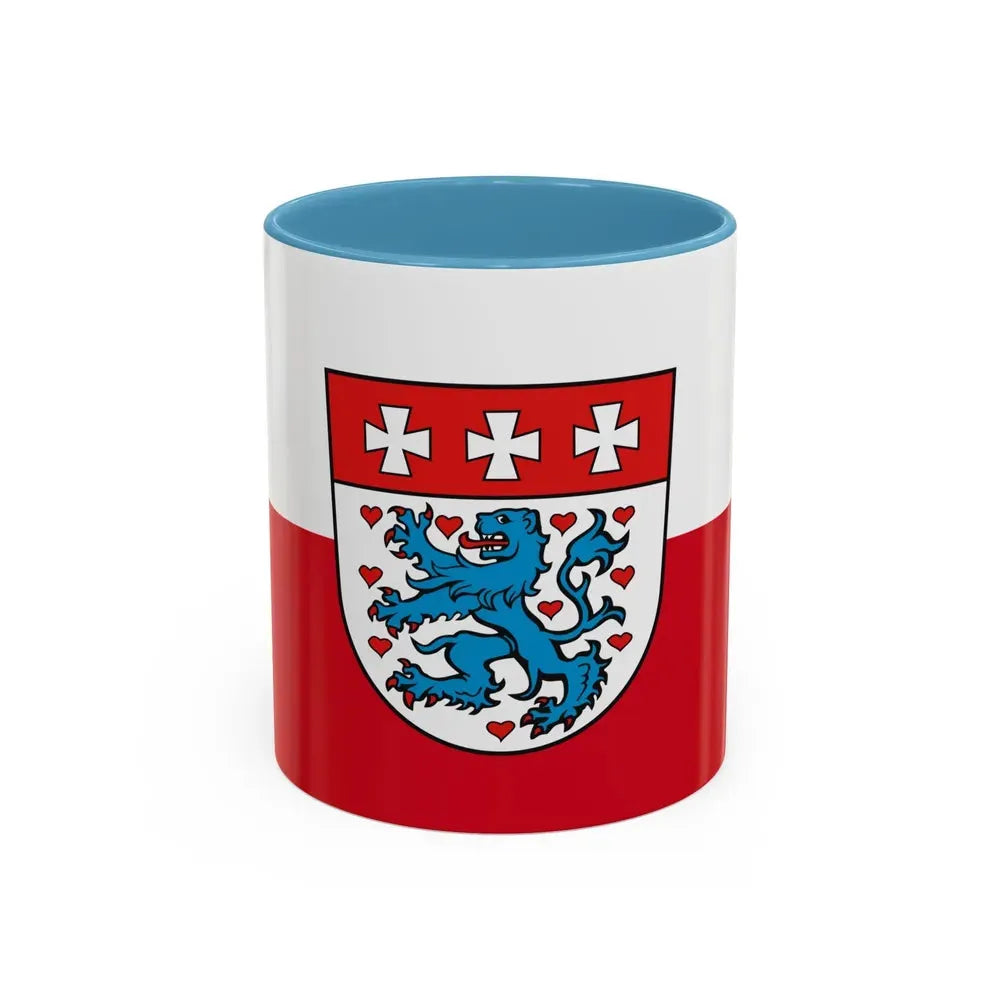 Flag of Uelzen Germany - Accent Coffee Mug 11oz Light Blue - Go Mug Yourself