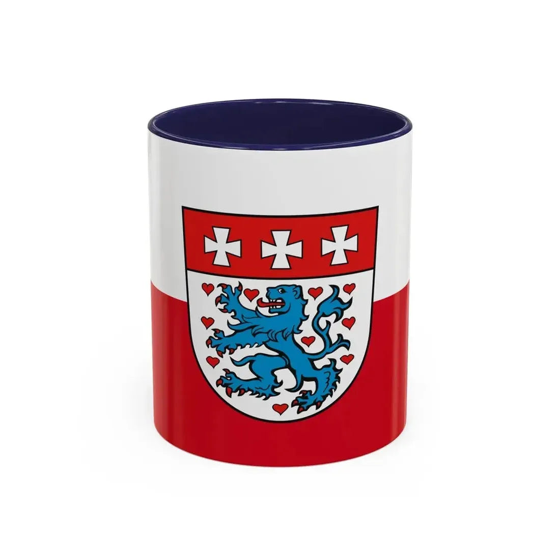 Flag of Uelzen Germany - Accent Coffee Mug 11oz Navy - Go Mug Yourself