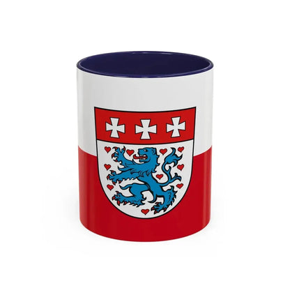 Flag of Uelzen Germany - Accent Coffee Mug 11oz Navy - Go Mug Yourself