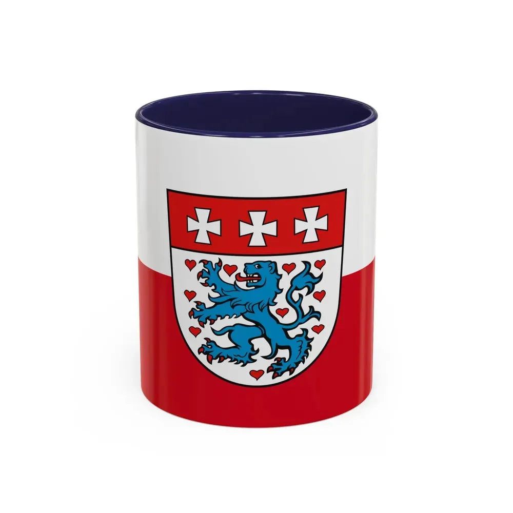 Flag of Uelzen Germany - Accent Coffee Mug 11oz Navy - Go Mug Yourself
