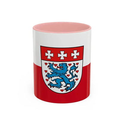 Flag of Uelzen Germany - Accent Coffee Mug 11oz Pink - Go Mug Yourself