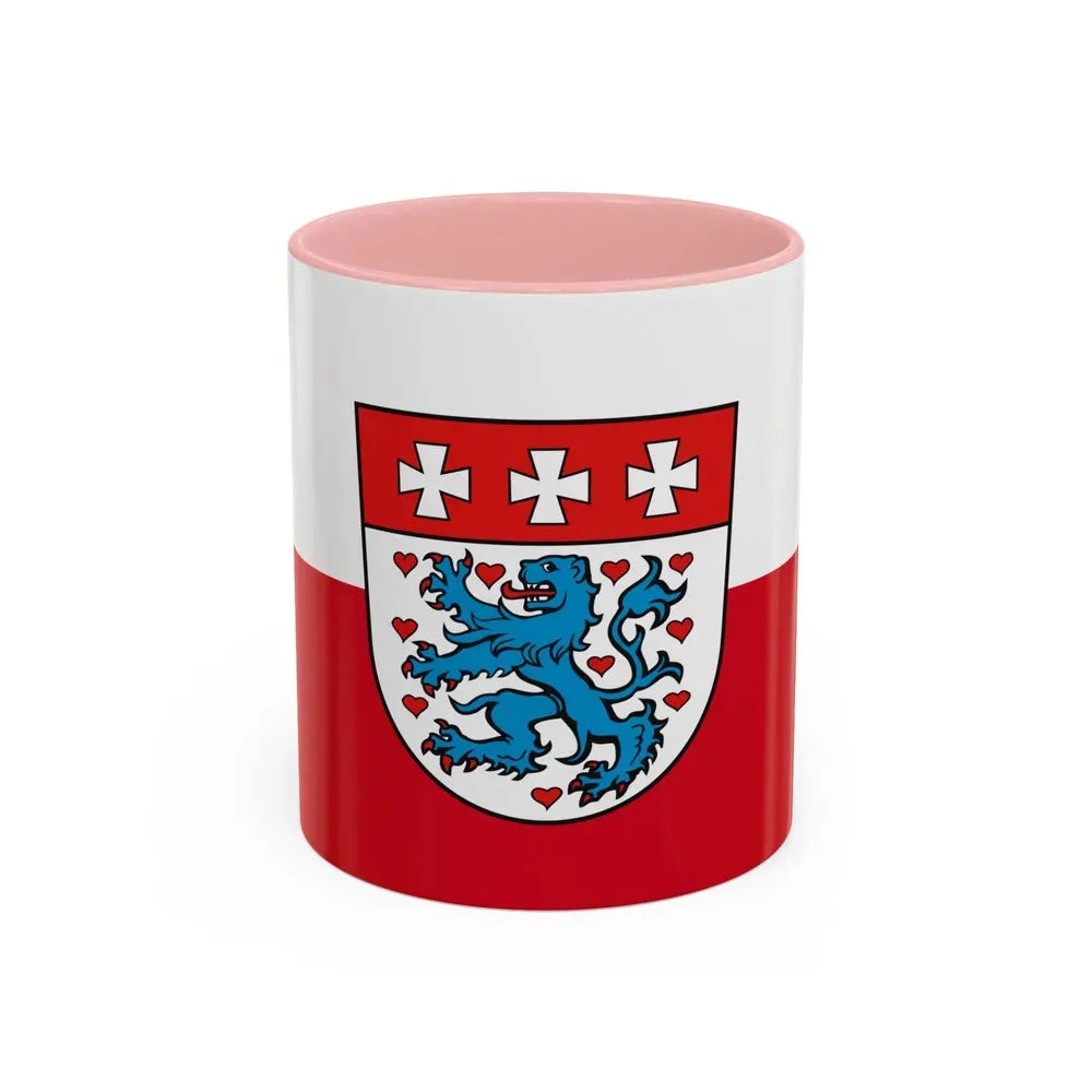 Flag of Uelzen Germany - Accent Coffee Mug 11oz Pink - Go Mug Yourself