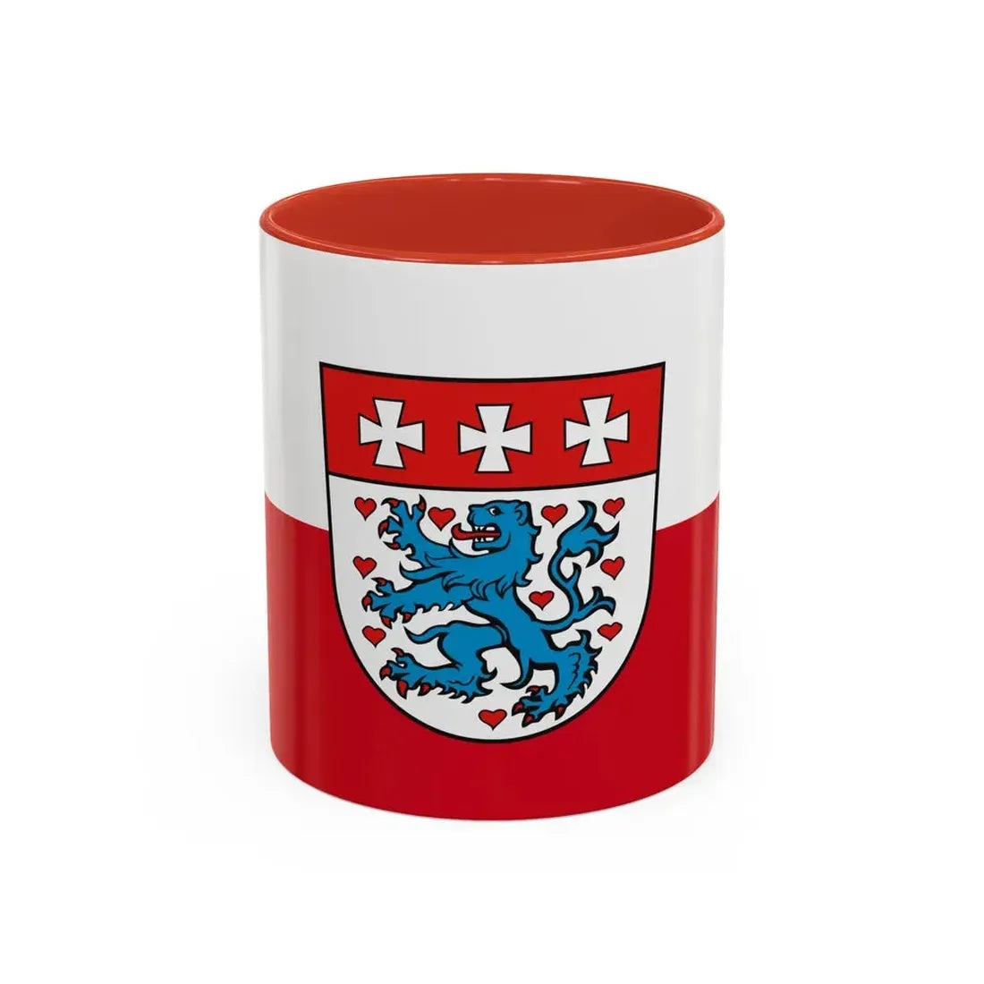 Flag of Uelzen Germany - Accent Coffee Mug 11oz Red - Go Mug Yourself