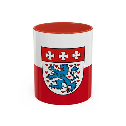 Flag of Uelzen Germany - Accent Coffee Mug 11oz Red - Go Mug Yourself