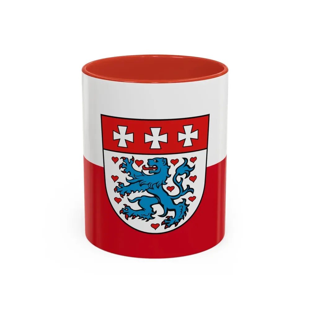 Flag of Uelzen Germany - Accent Coffee Mug 11oz Red - Go Mug Yourself
