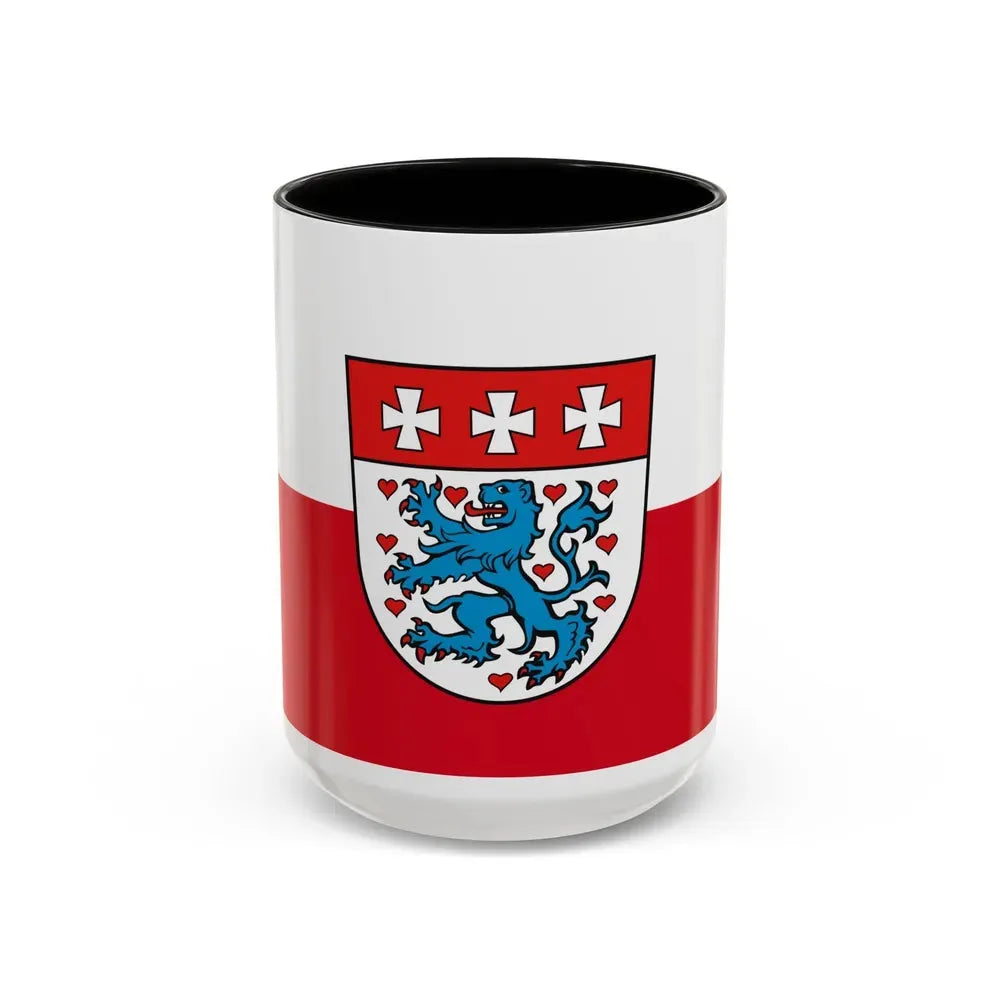 Flag of Uelzen Germany - Accent Coffee Mug 15oz Black - Go Mug Yourself