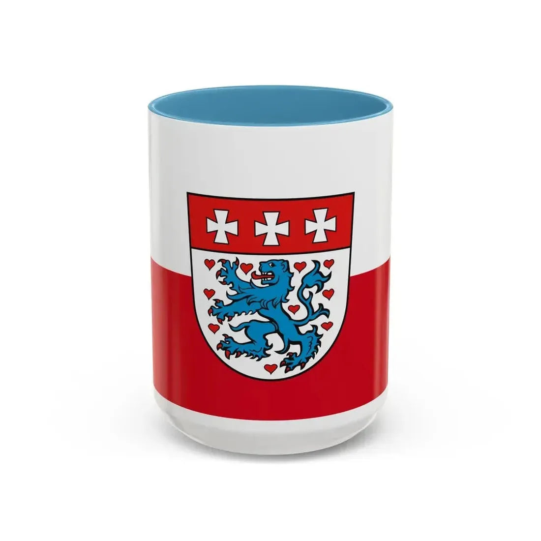 Flag of Uelzen Germany - Accent Coffee Mug 15oz Light Blue - Go Mug Yourself