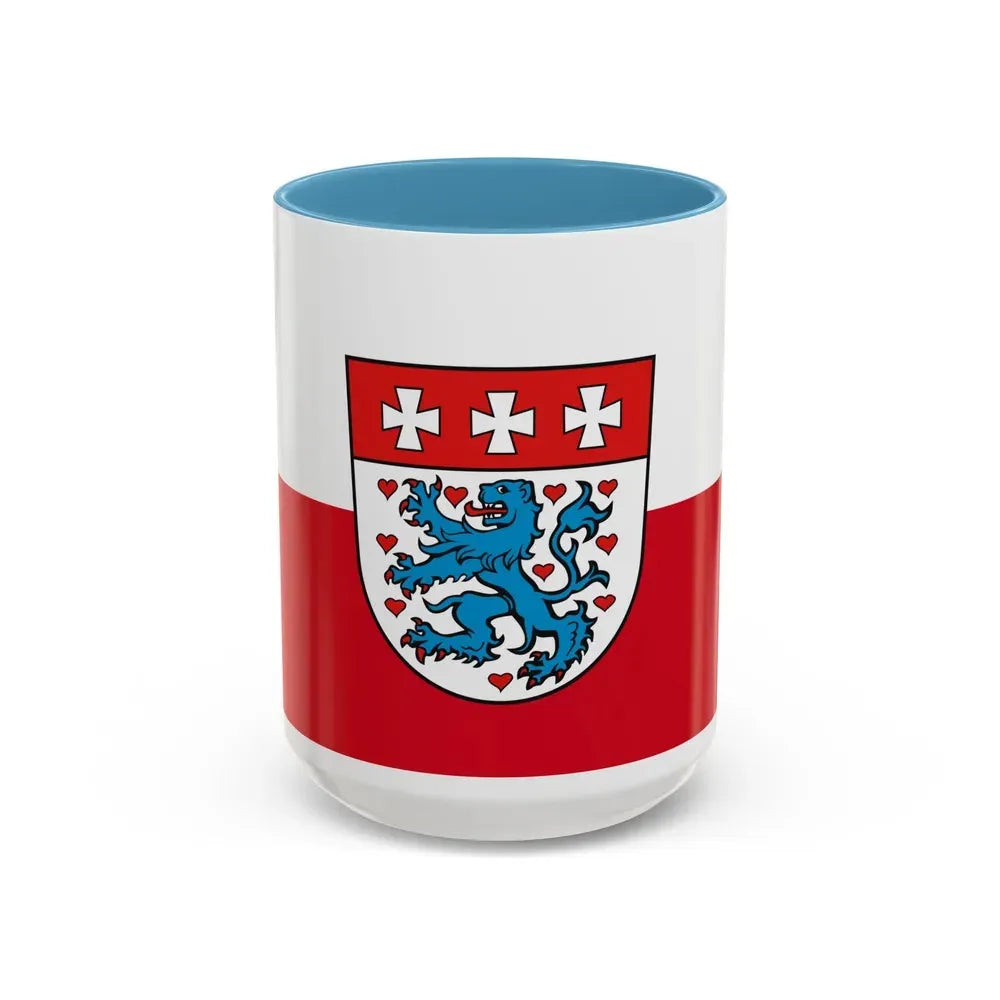 Flag of Uelzen Germany - Accent Coffee Mug 15oz Light Blue - Go Mug Yourself