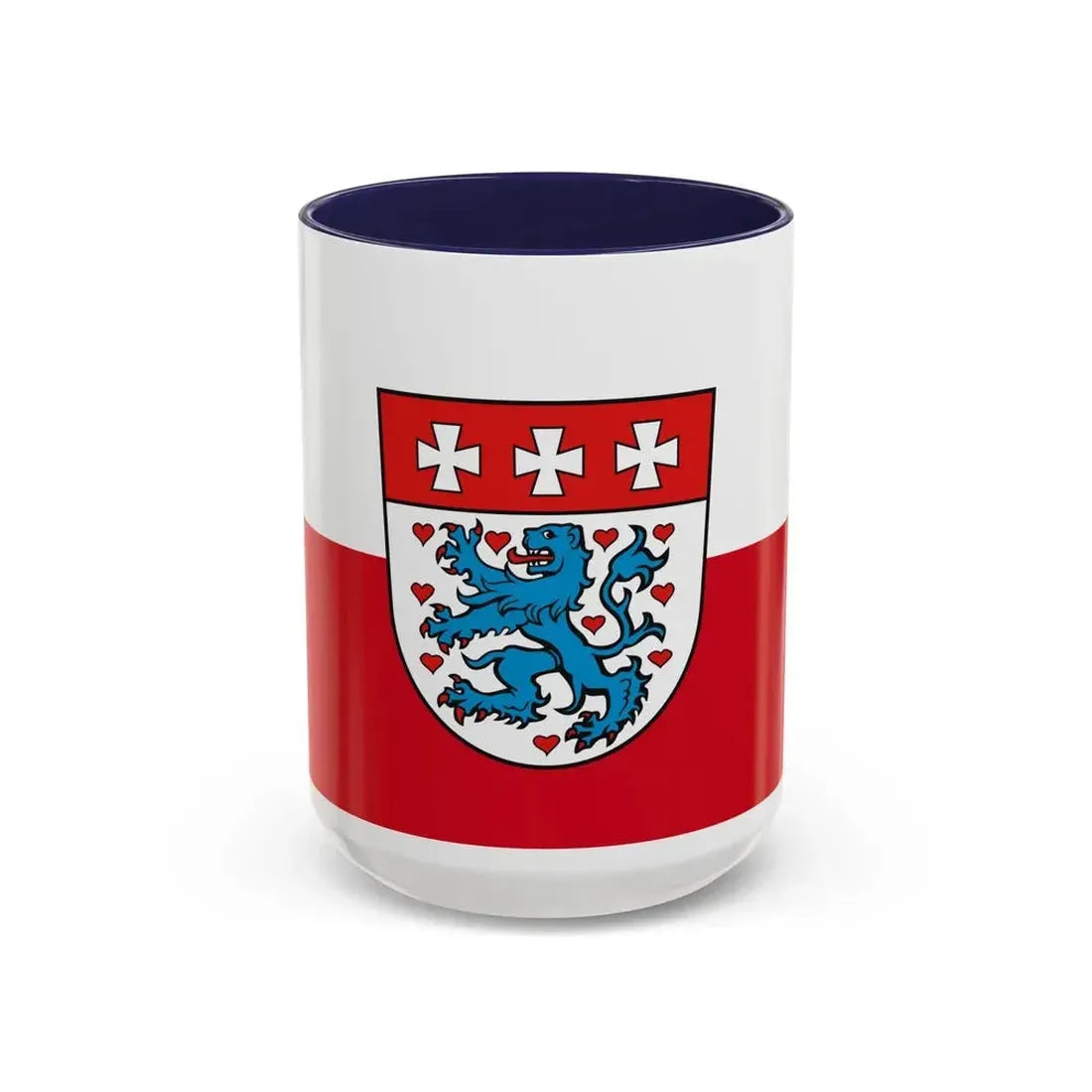 Flag of Uelzen Germany - Accent Coffee Mug 15oz Navy - Go Mug Yourself