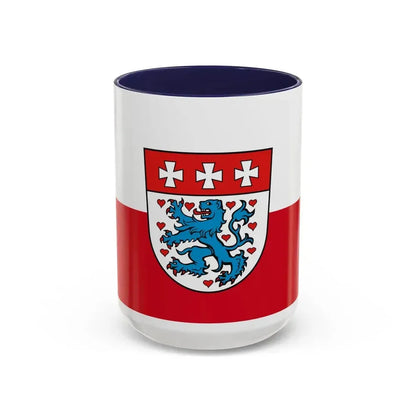 Flag of Uelzen Germany - Accent Coffee Mug 15oz Navy - Go Mug Yourself