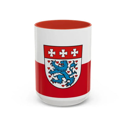 Flag of Uelzen Germany - Accent Coffee Mug 15oz Red - Go Mug Yourself