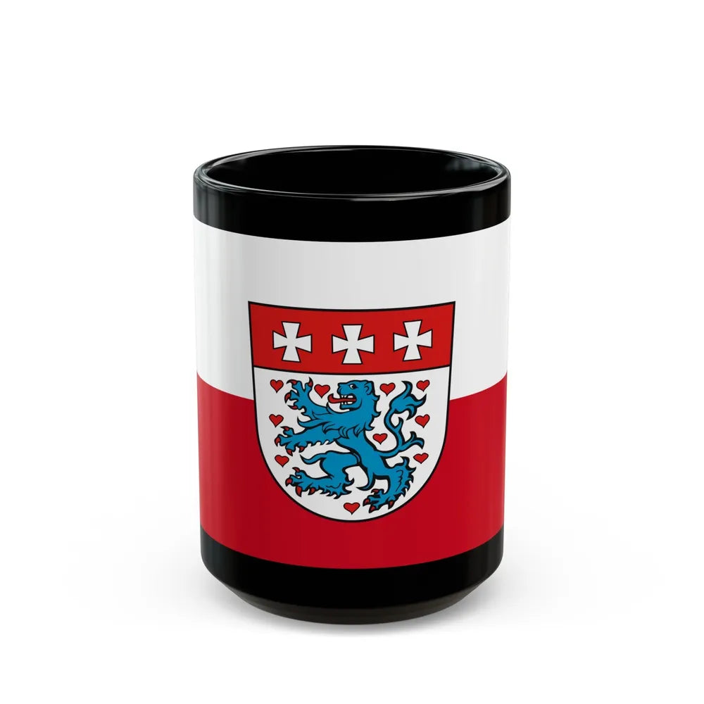 Flag of Uelzen Germany - Black Coffee Mug-15oz-Go Mug Yourself