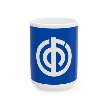 Flag of Ueno Gunma (Japan) White Coffee Mug 15oz - Go Mug Yourself