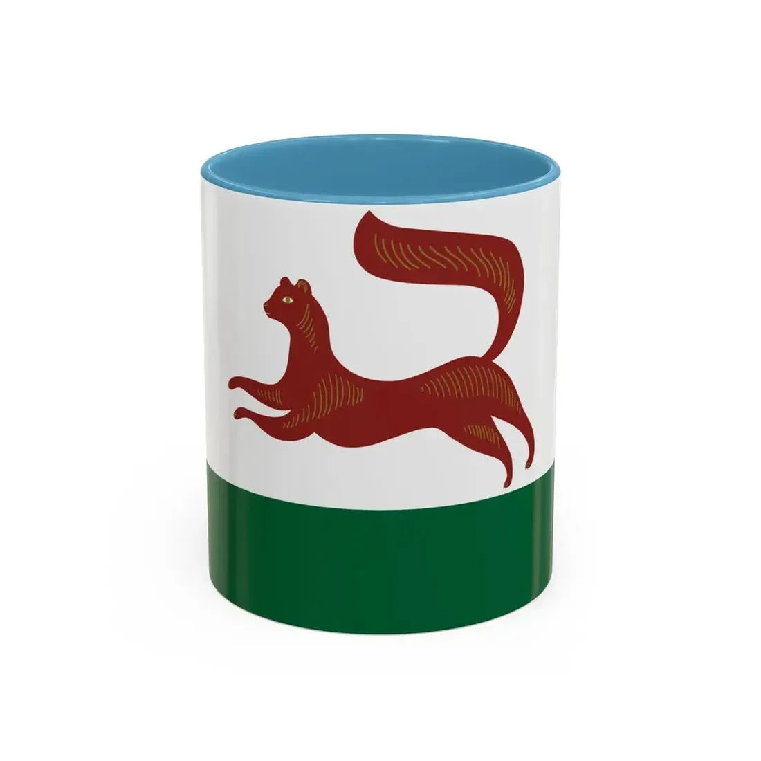Flag of Ufa Russia - Accent Coffee Mug 11oz Light Blue - Go Mug Yourself