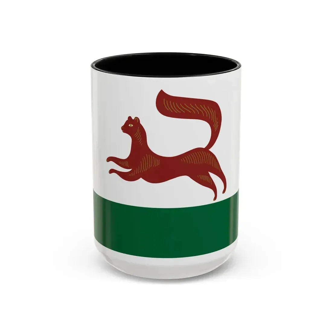 Flag of Ufa Russia - Accent Coffee Mug 15oz Black - Go Mug Yourself