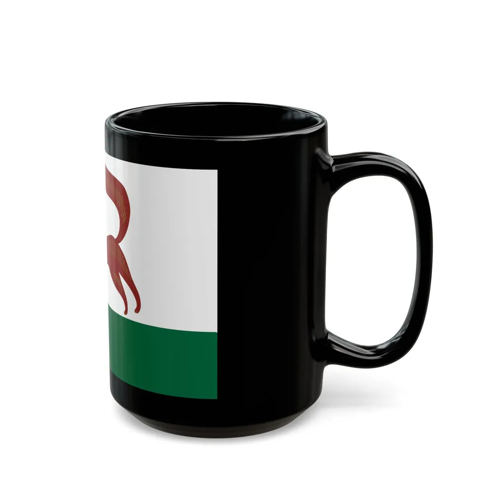 Flag of Ufa Russia - Black Coffee Mug-Go Mug Yourself