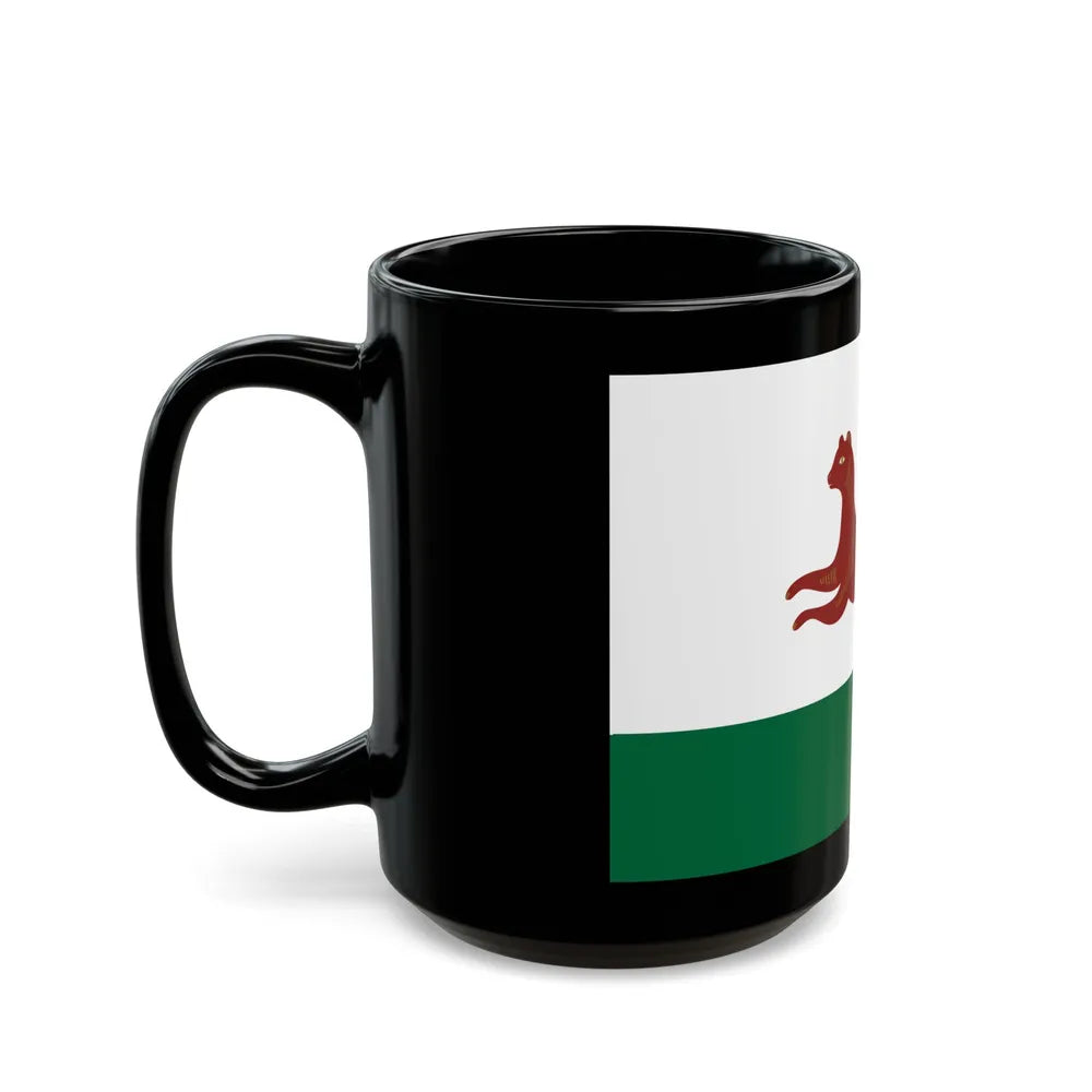 Flag of Ufa Russia - Black Coffee Mug-Go Mug Yourself