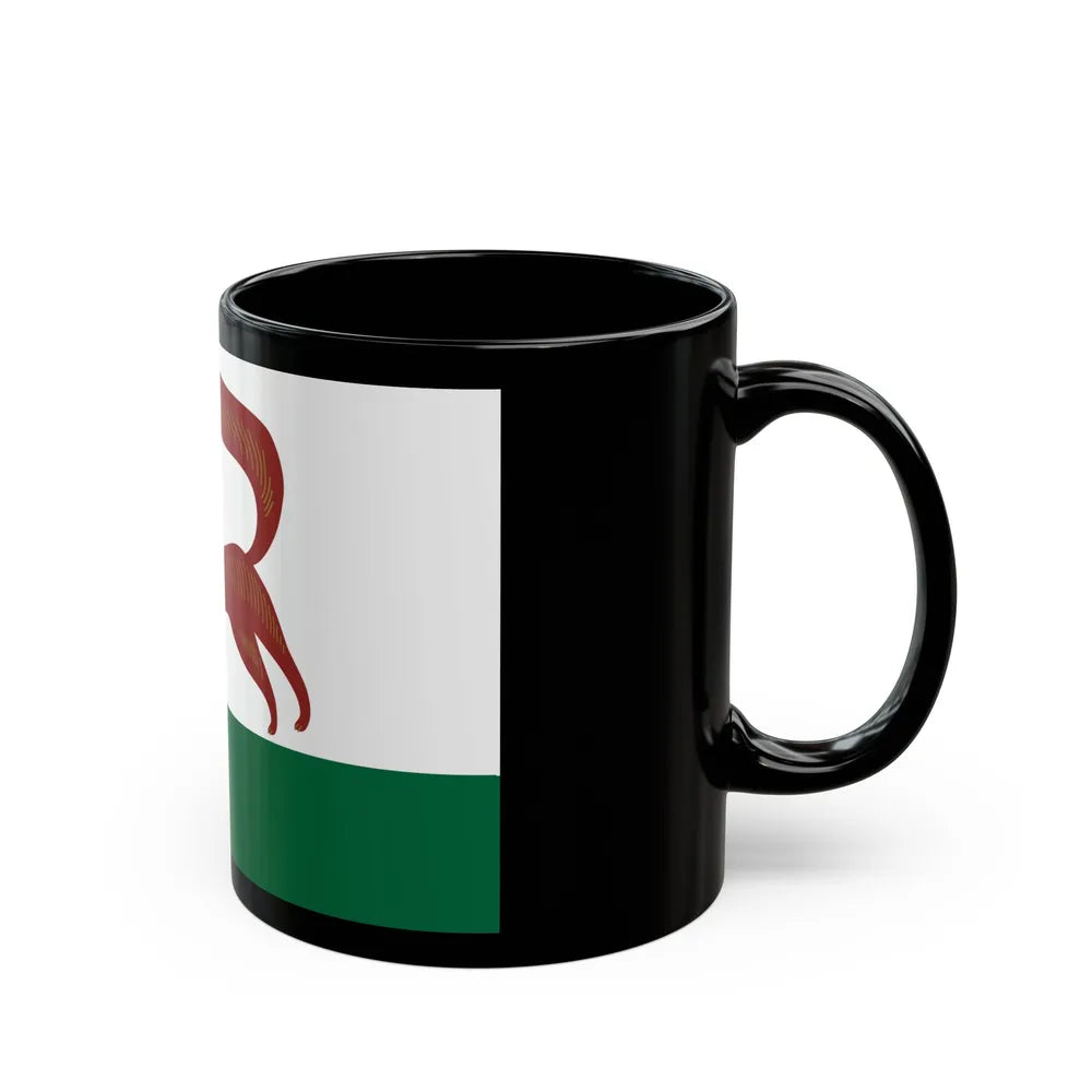 Flag of Ufa Russia - Black Coffee Mug-Go Mug Yourself