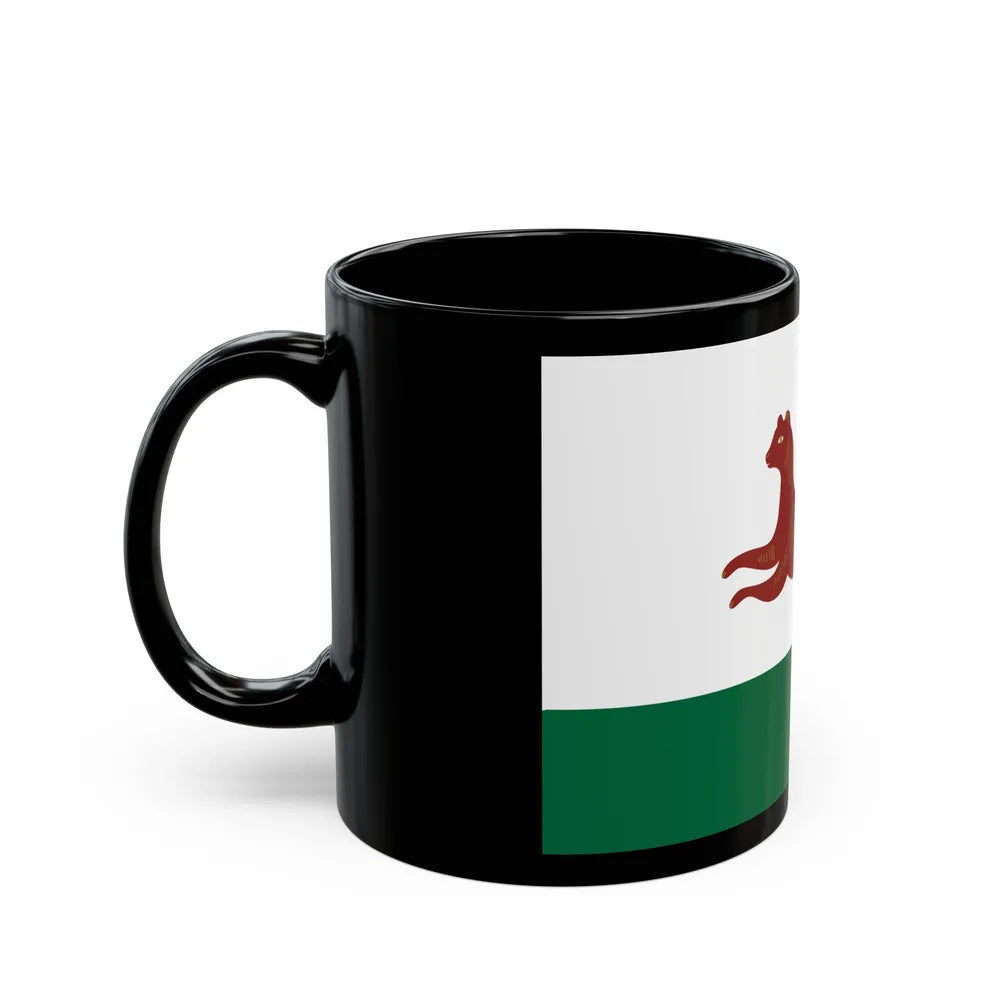 Flag of Ufa Russia - Black Coffee Mug-Go Mug Yourself