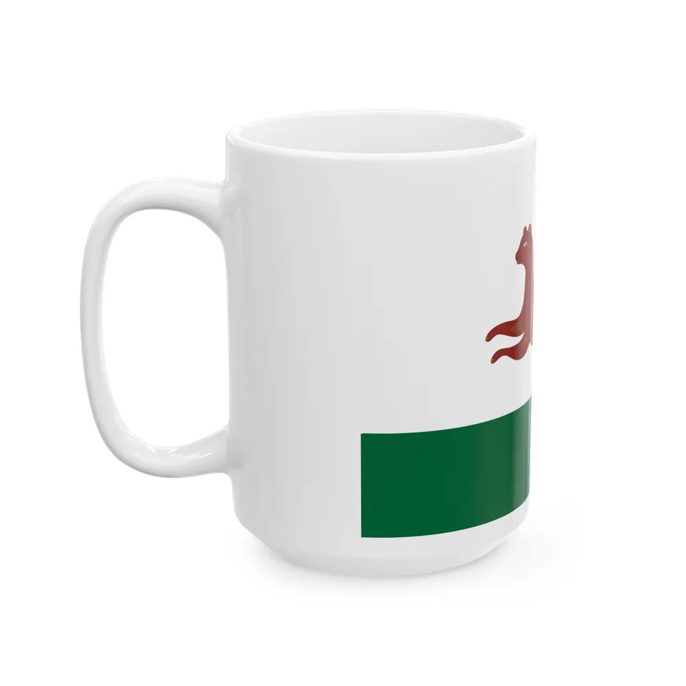 Flag of Ufa Russia - White Coffee Mug-Go Mug Yourself