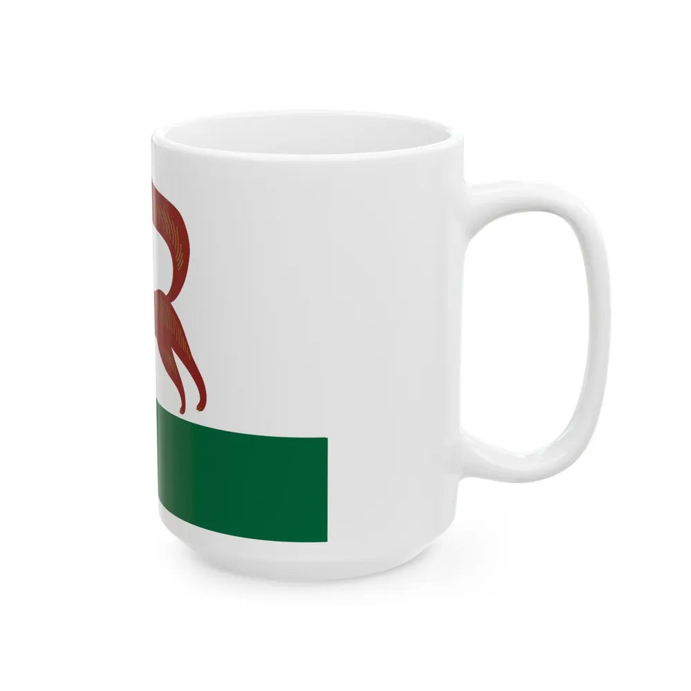 Flag of Ufa Russia - White Coffee Mug-Go Mug Yourself