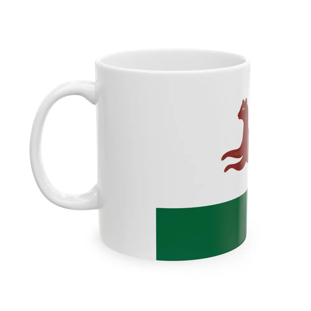 Flag of Ufa Russia - White Coffee Mug-Go Mug Yourself