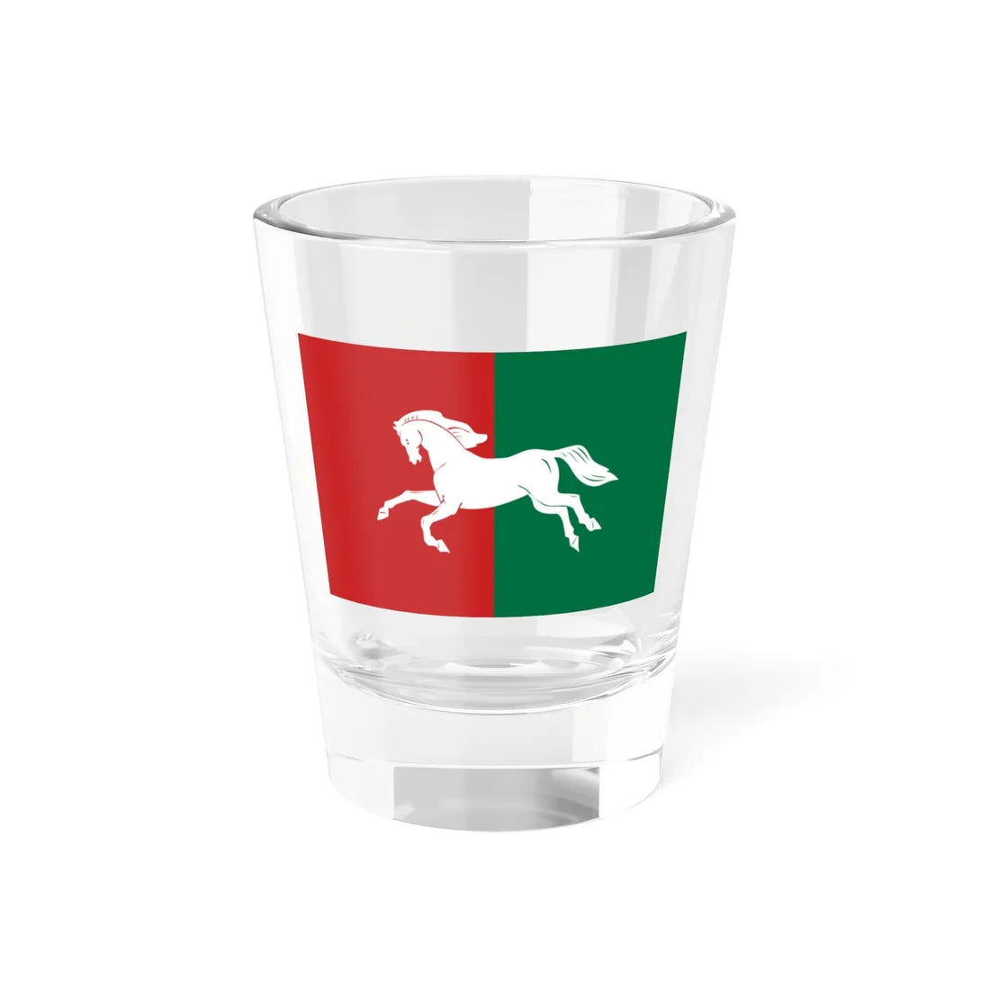 Flag of Ufimsky rayon (Russia) Shot Glass 1.5oz 1.5oz - Go Mug Yourself