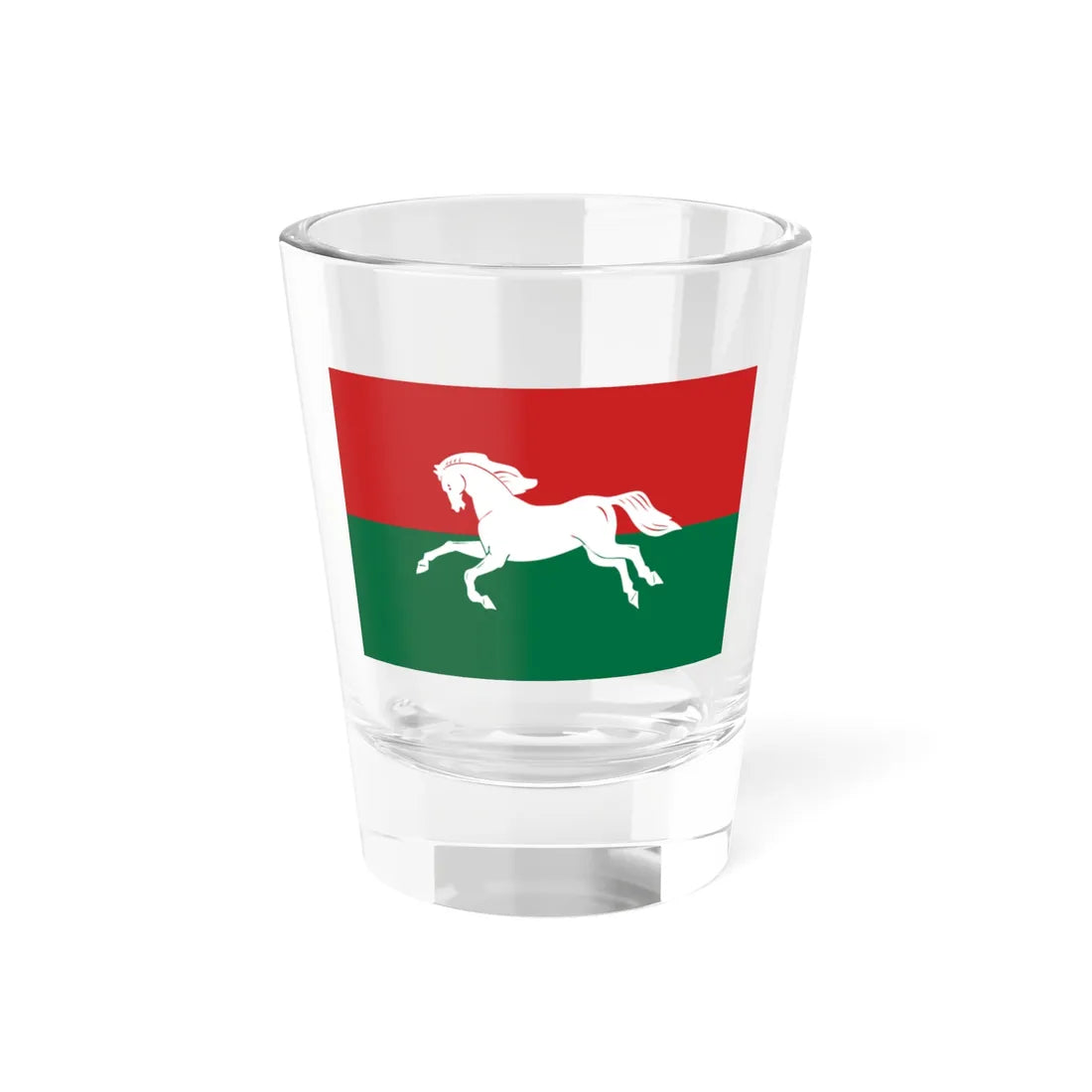 Flag of Ufimsky rayon version (Russia) Shot Glass 1.5oz 1.5oz - Go Mug Yourself