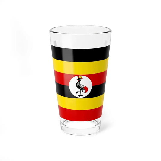 Flag of Uganda (Uganda) Pint Glass 16oz 16oz - Go Mug Yourself