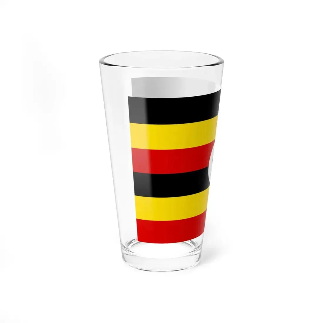 Flag of Uganda (Uganda) Pint Glass 16oz - Go Mug Yourself