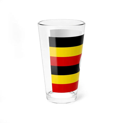 Flag of Uganda (Uganda) Pint Glass 16oz - Go Mug Yourself